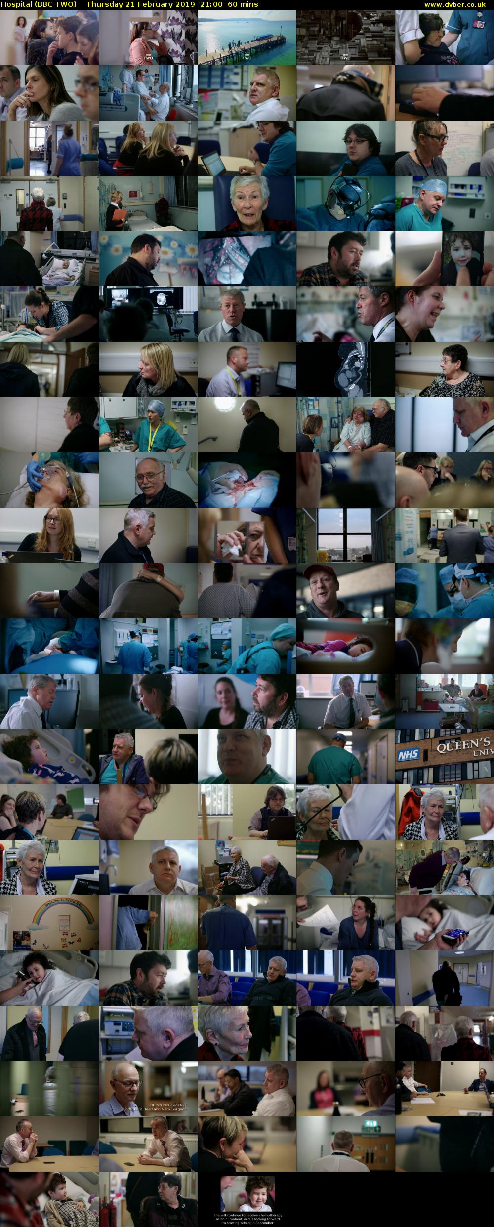 Hospital (BBC TWO) Thursday 21 February 2019 21:00 - 22:00