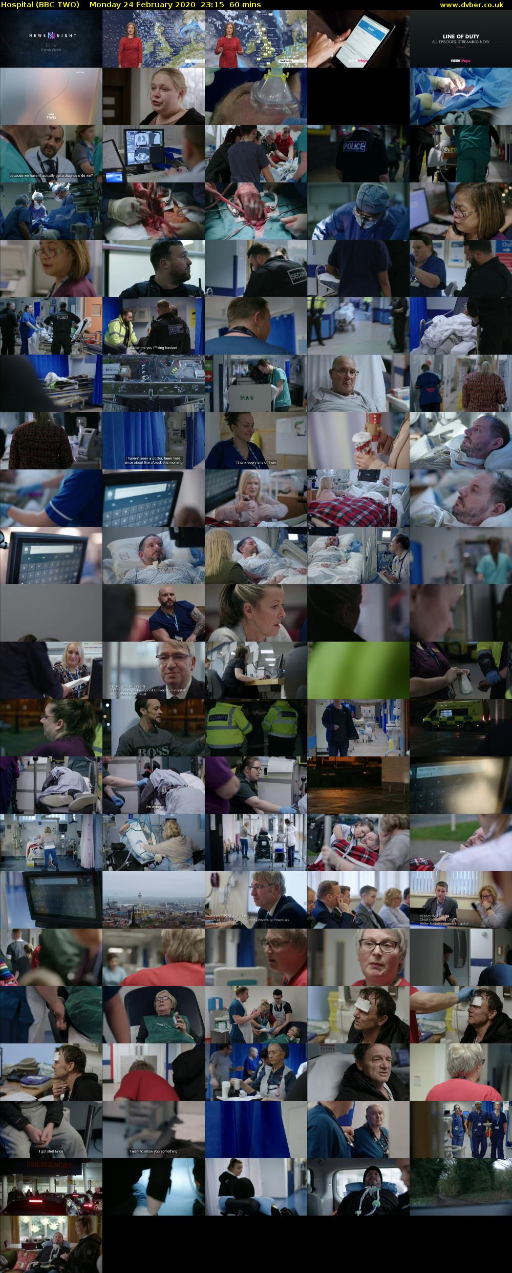 Hospital (BBC TWO) Monday 24 February 2020 23:15 - 00:15