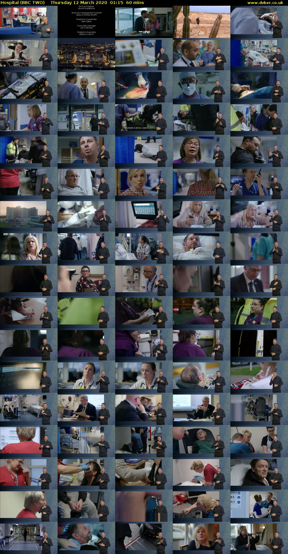 Hospital (BBC TWO) Thursday 12 March 2020 01:15 - 02:15
