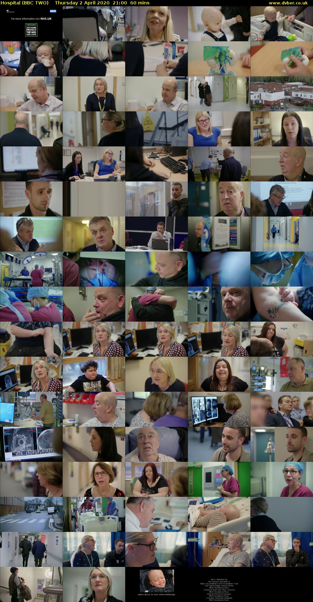Hospital (BBC TWO) Thursday 2 April 2020 21:00 - 22:00