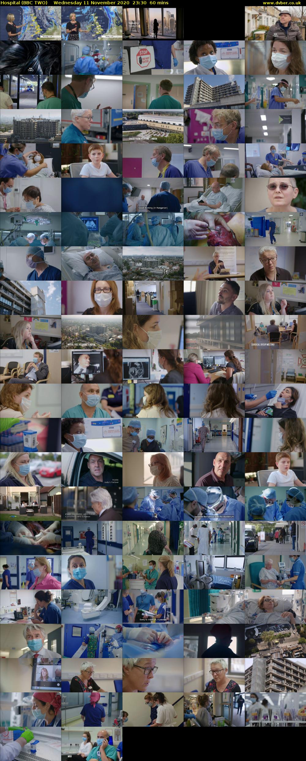 Hospital (BBC TWO) Wednesday 11 November 2020 23:30 - 00:30