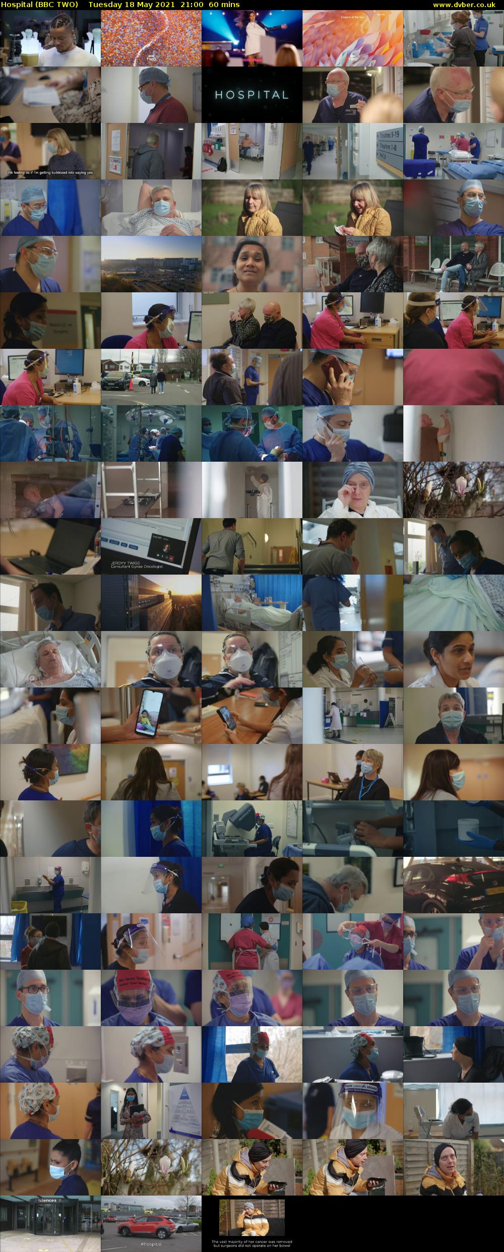 Hospital (BBC TWO) Tuesday 18 May 2021 21:00 - 22:00