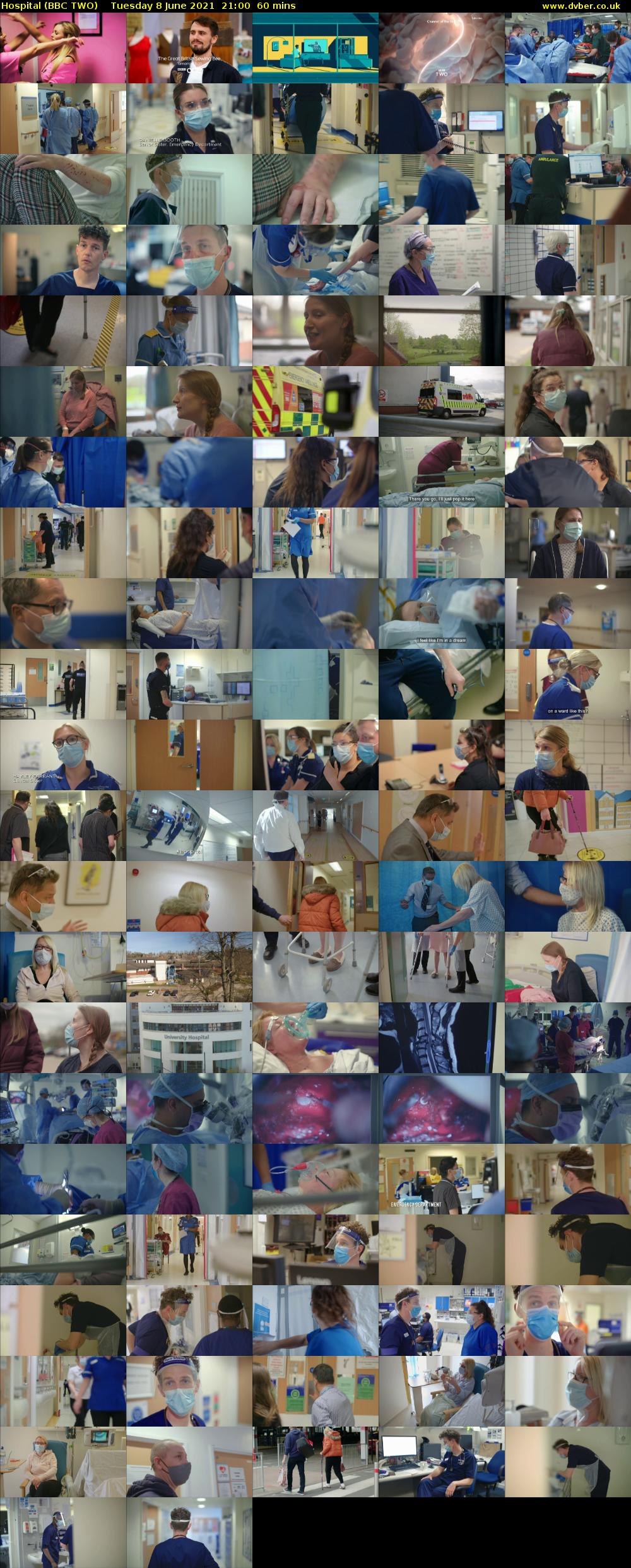 Hospital (BBC TWO) Tuesday 8 June 2021 21:00 - 22:00