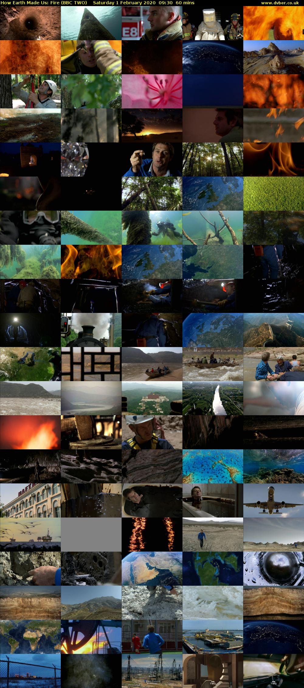 How Earth Made Us: Fire (BBC TWO) Saturday 1 February 2020 09:30 - 10:30