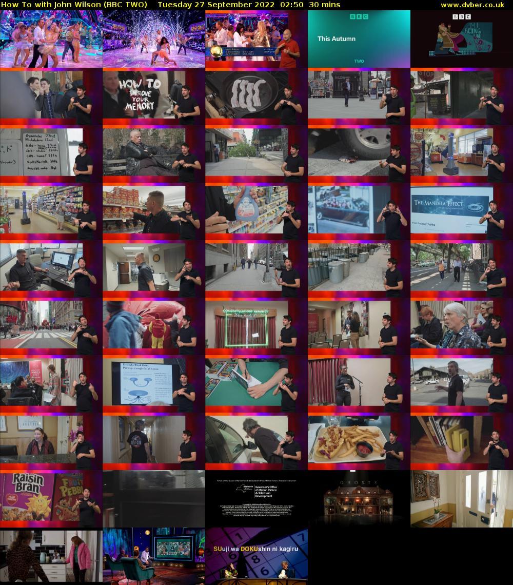 How To with John Wilson (BBC TWO) Tuesday 27 September 2022 02:50 - 03:20