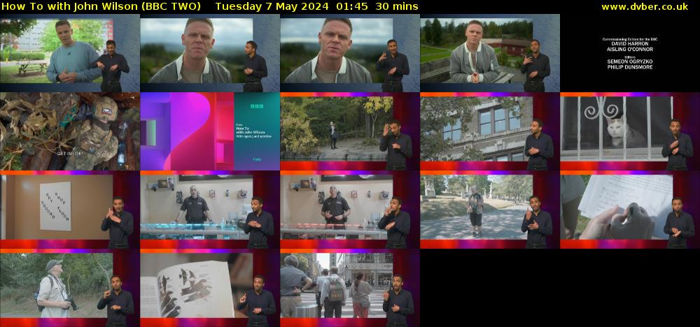 How To with John Wilson (BBC TWO) Tuesday 7 May 2024 01:45 - 02:15