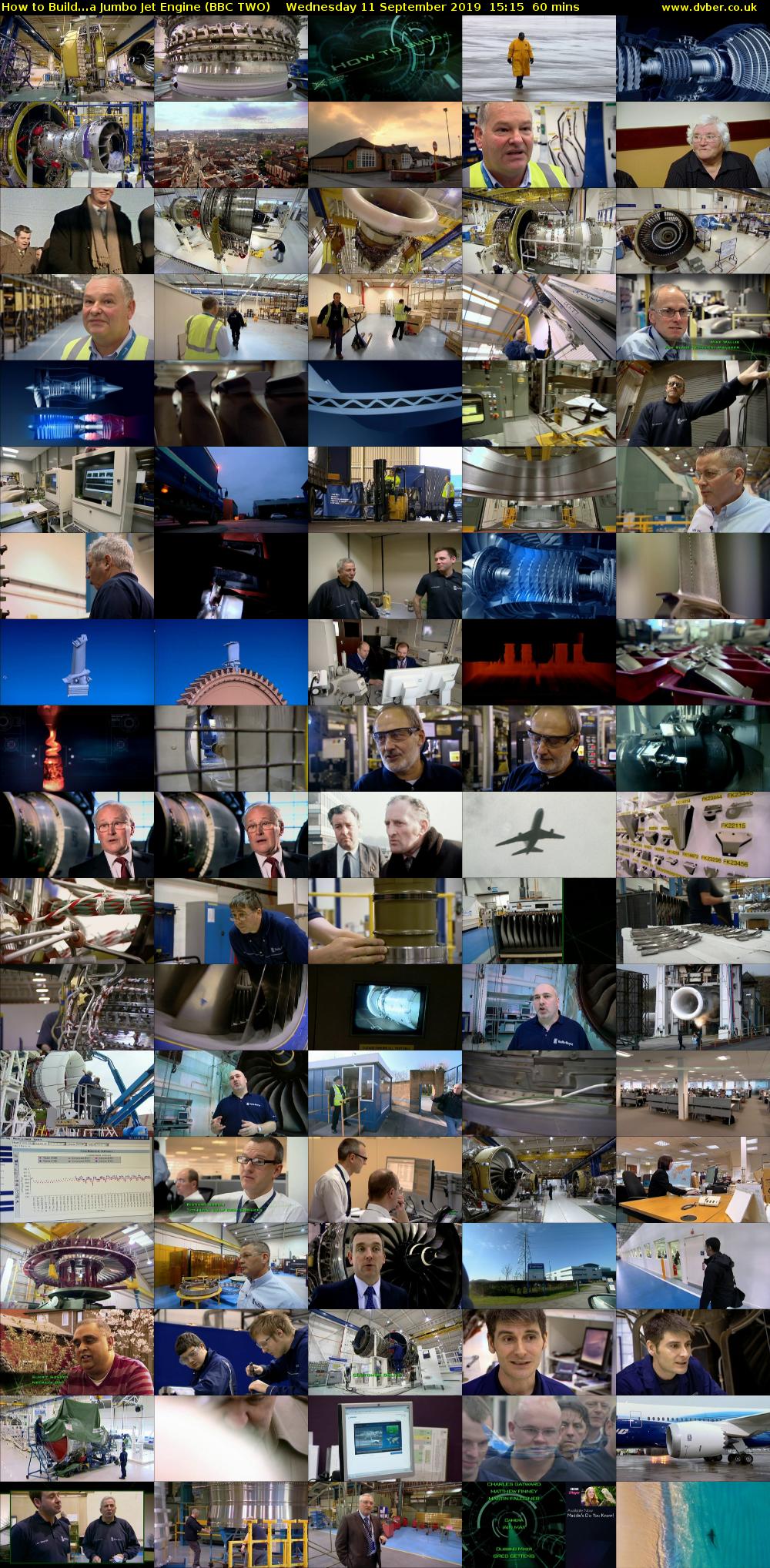 How to Build...a Jumbo Jet Engine (BBC TWO) Wednesday 11 September 2019 15:15 - 16:15