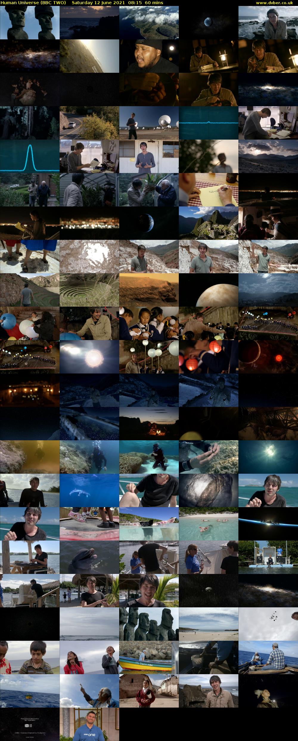 Human Universe (BBC TWO) Saturday 12 June 2021 08:15 - 09:15