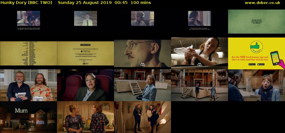 Hunky Dory (BBC TWO) Sunday 25 August 2019 00:45 - 02:25
