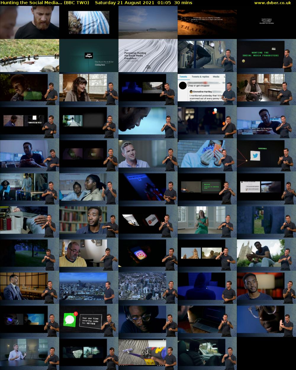 Hunting the Social Media... (BBC TWO) Saturday 21 August 2021 01:05 - 01:35