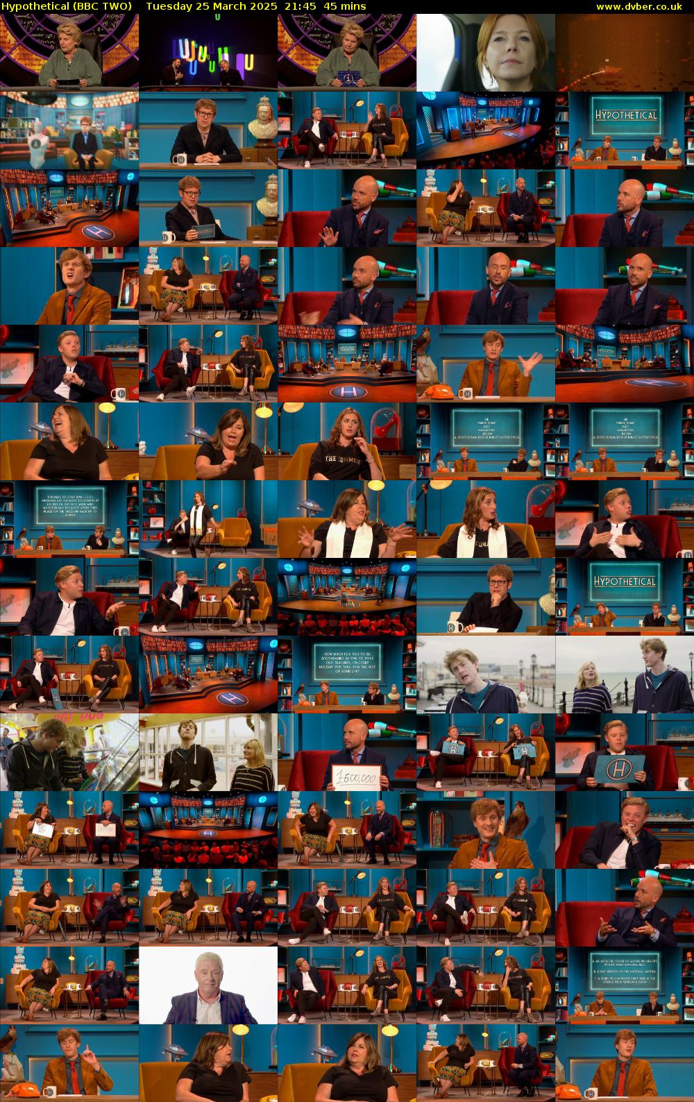 Hypothetical (BBC TWO) Tuesday 25 March 2025 21:45 - 22:30