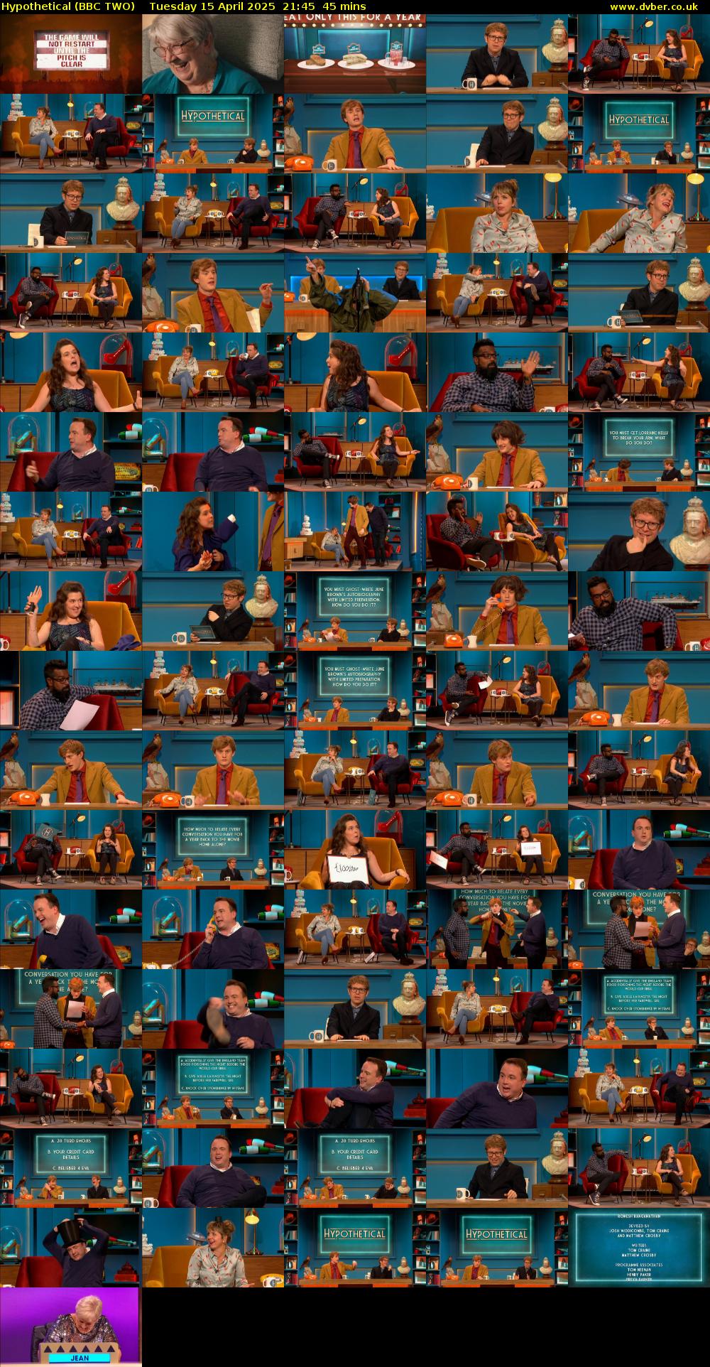 Hypothetical (BBC TWO) Tuesday 15 April 2025 21:45 - 22:30