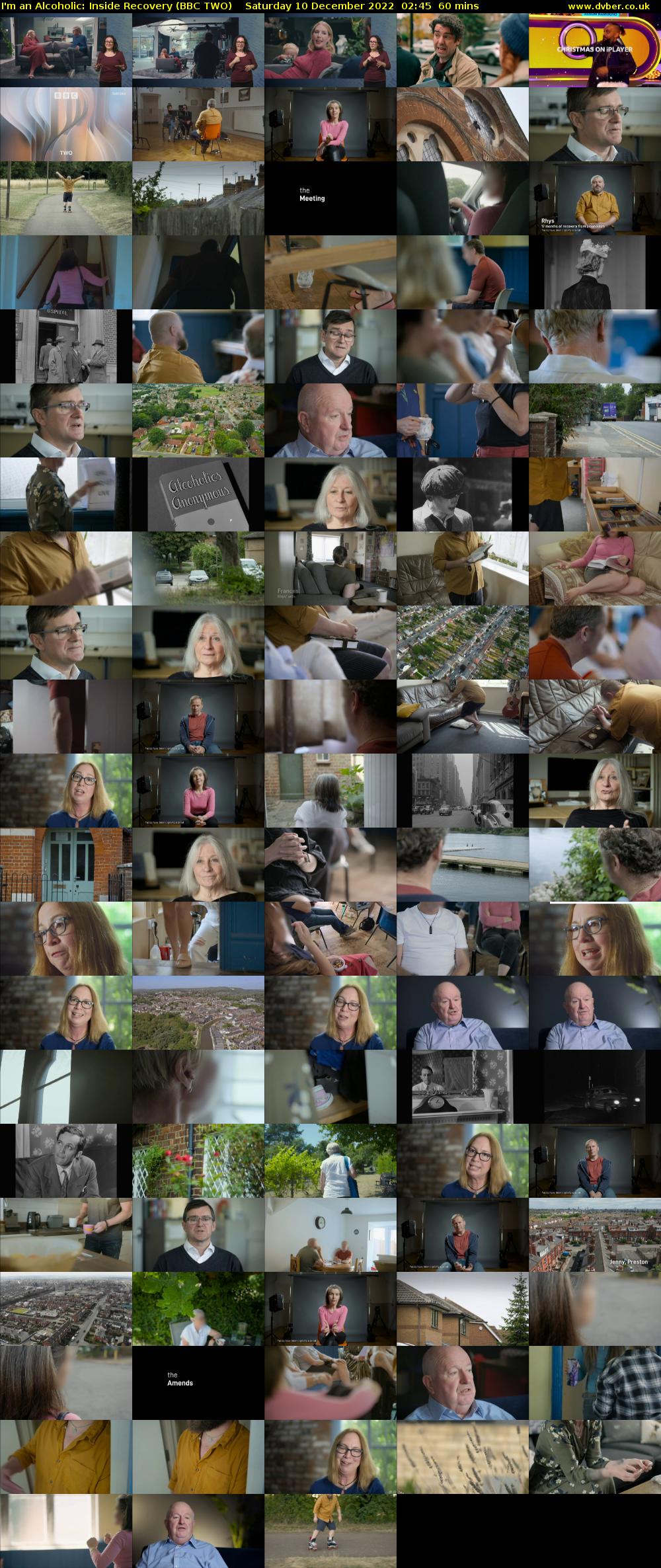 I'm an Alcoholic: Inside Recovery (BBC TWO) Saturday 10 December 2022 02:45 - 03:45