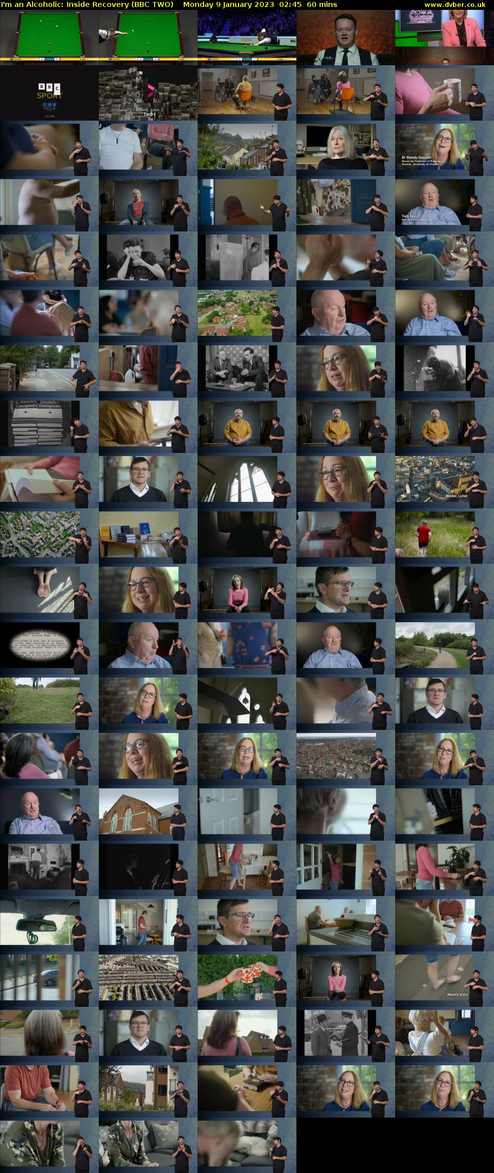 I'm an Alcoholic: Inside Recovery (BBC TWO) Monday 9 January 2023 02:45 - 03:45