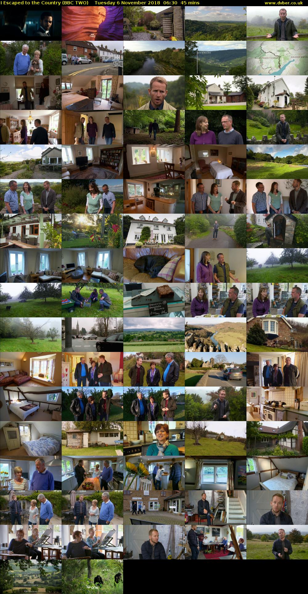 I Escaped to the Country (BBC TWO) Tuesday 6 November 2018 06:30 - 07:15