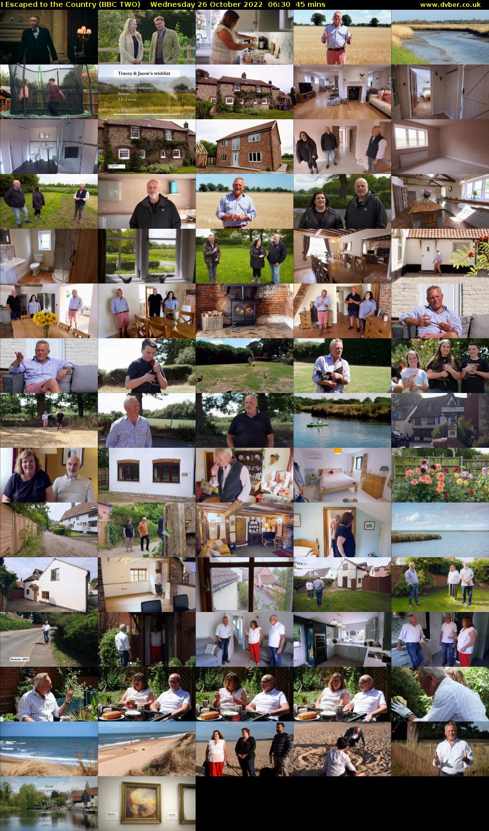 I Escaped to the Country (BBC TWO) Wednesday 26 October 2022 06:30 - 07:15