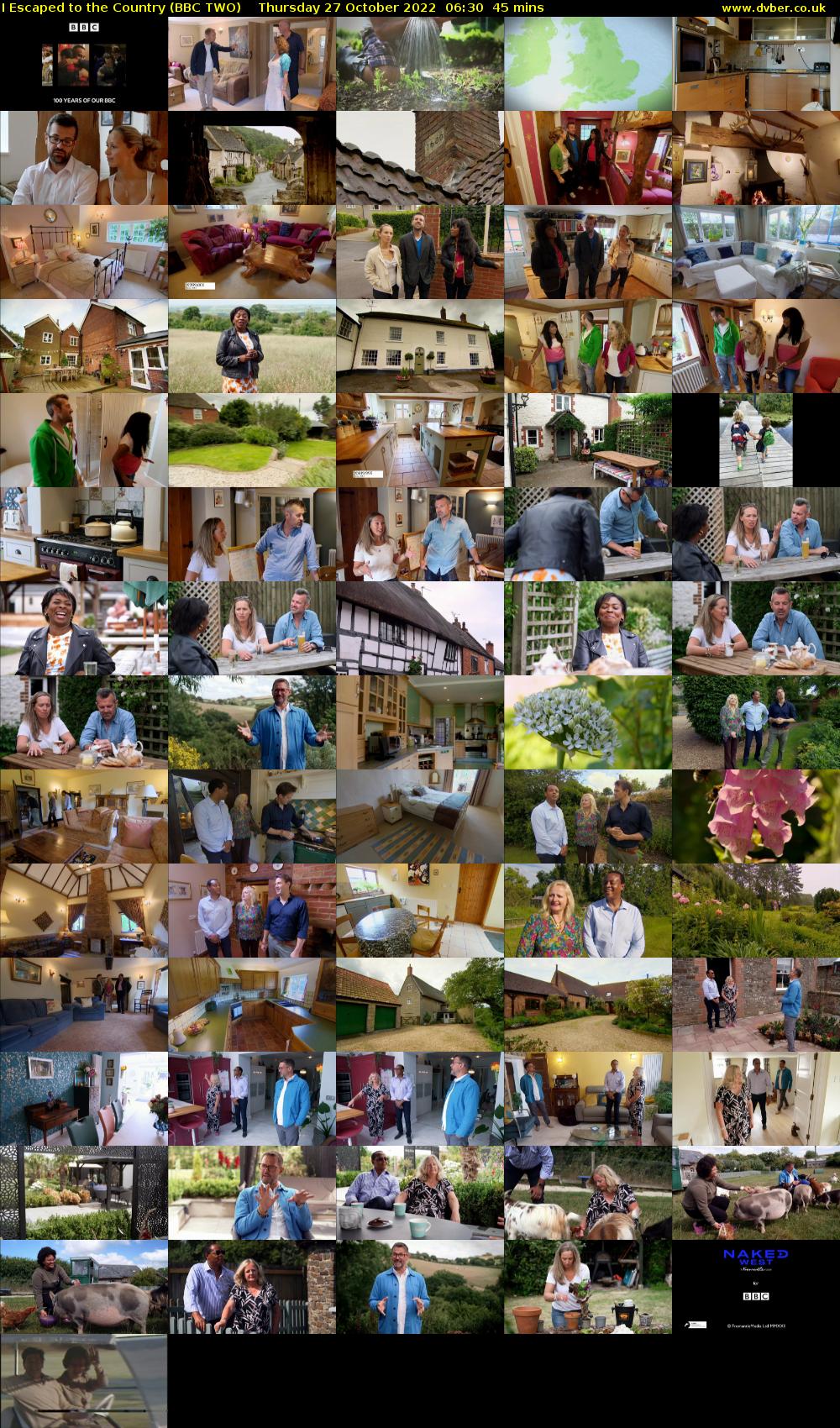 I Escaped to the Country (BBC TWO) Thursday 27 October 2022 06:30 - 07:15