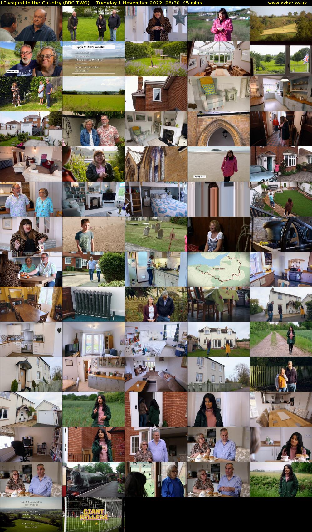 I Escaped to the Country (BBC TWO) Tuesday 1 November 2022 06:30 - 07:15