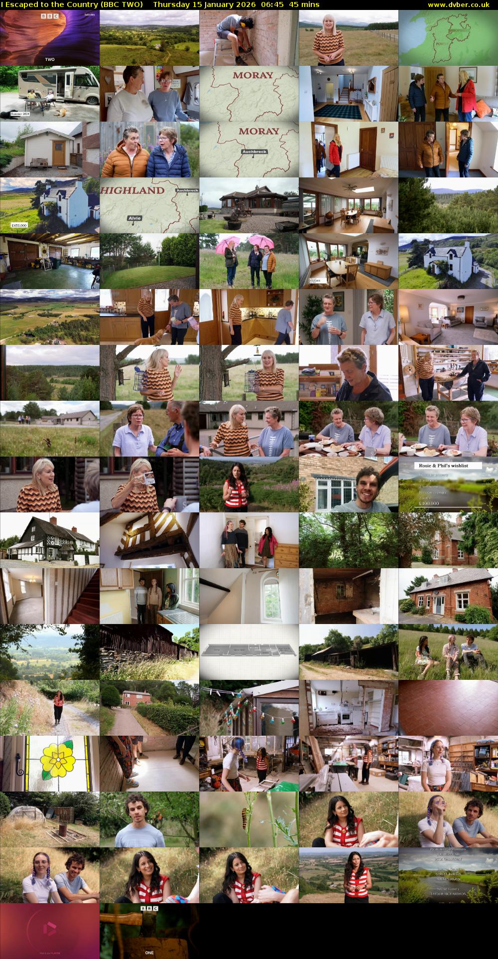 I Escaped to the Country (BBC TWO) Thursday 15 January 2026 06:45 - 07:30