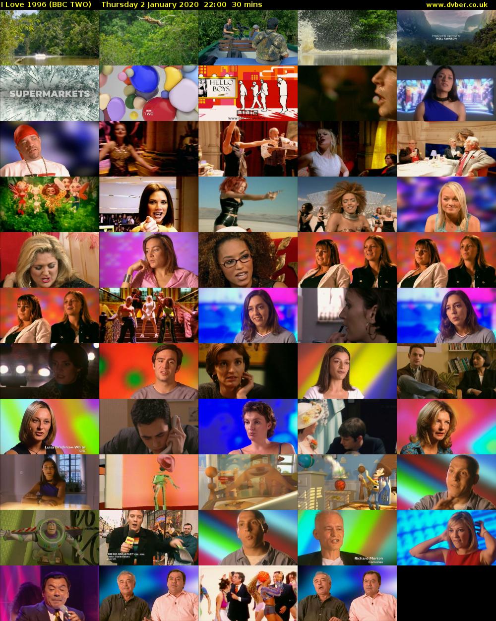I Love 1996 (BBC TWO) Thursday 2 January 2020 22:00 - 22:30