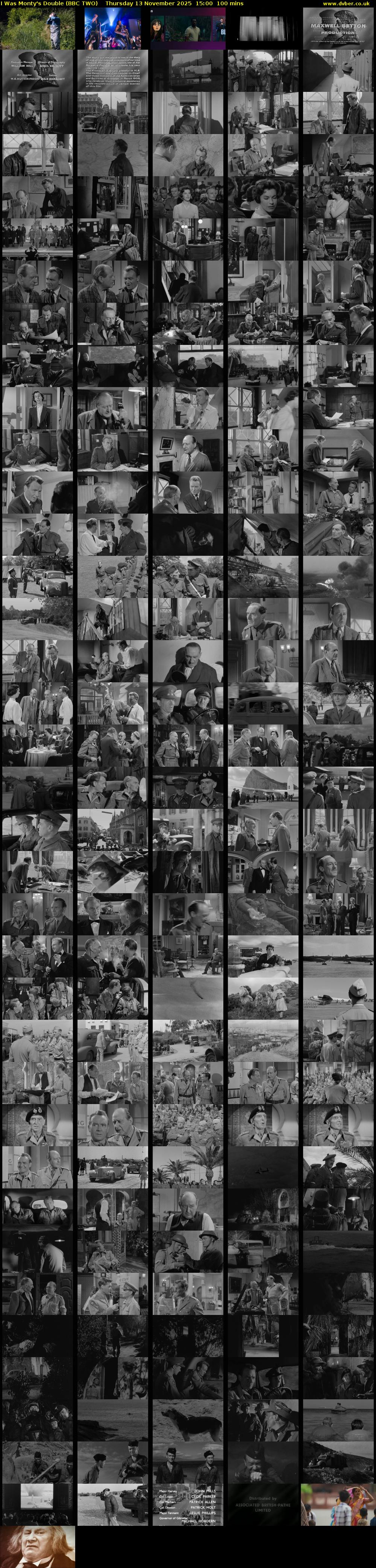 I Was Monty's Double (BBC TWO) Thursday 13 November 2025 15:00 - 16:40