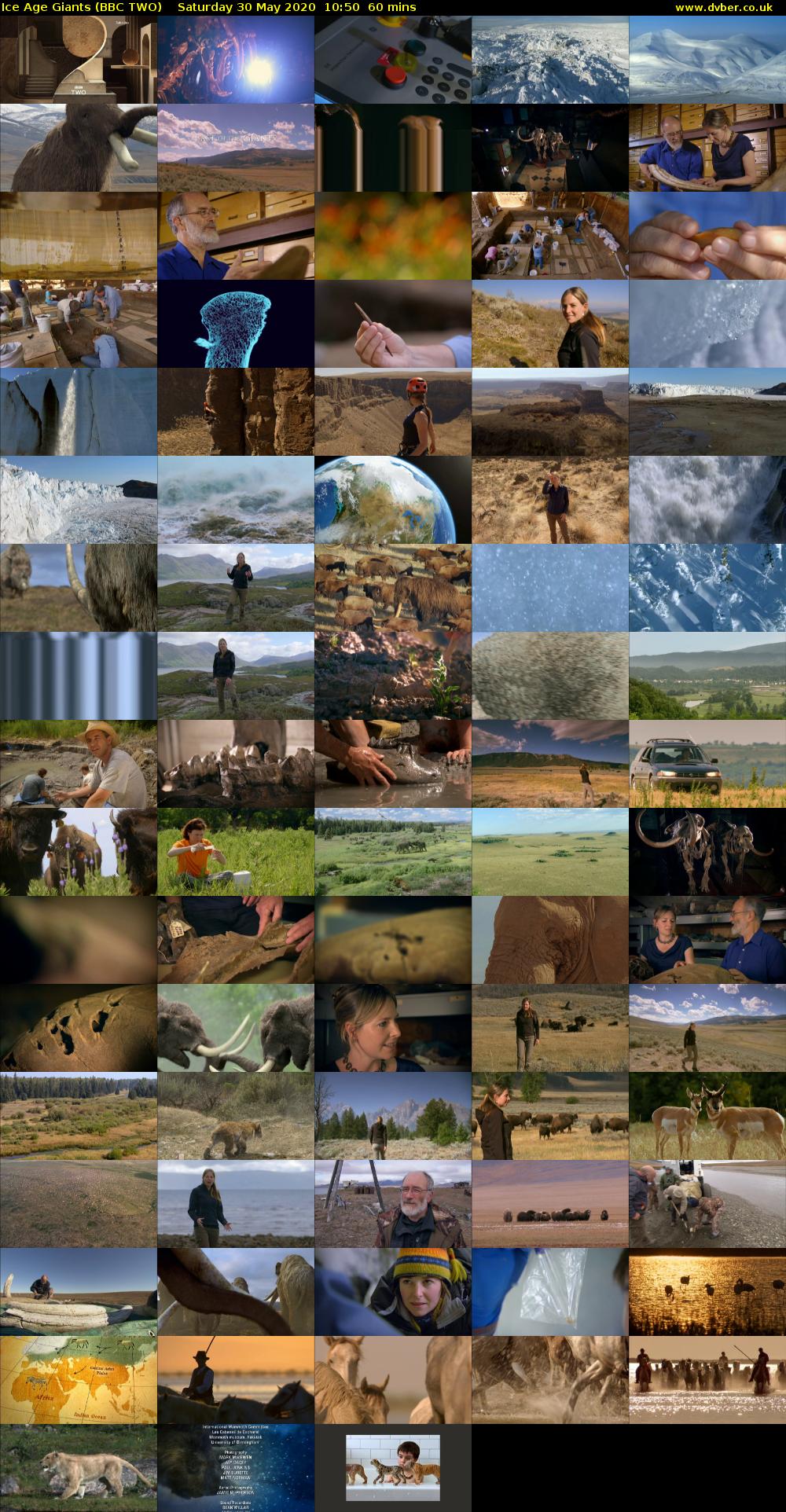 Ice Age Giants (BBC TWO) Saturday 30 May 2020 10:50 - 11:50