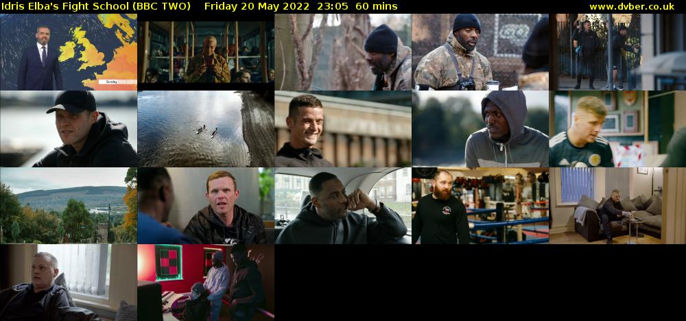Idris Elba's Fight School (BBC TWO) Friday 20 May 2022 23:05 - 00:05