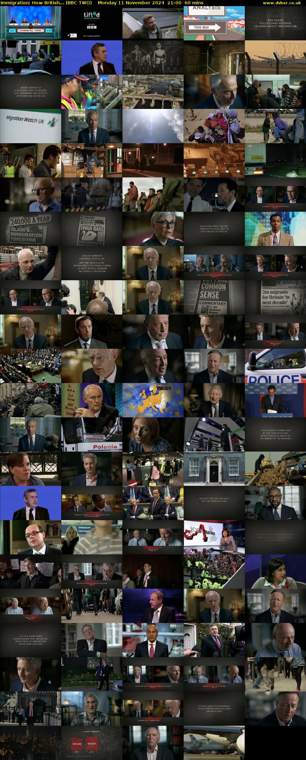 Immigration: How British... (BBC TWO) Monday 11 November 2024 21:00 - 22:00