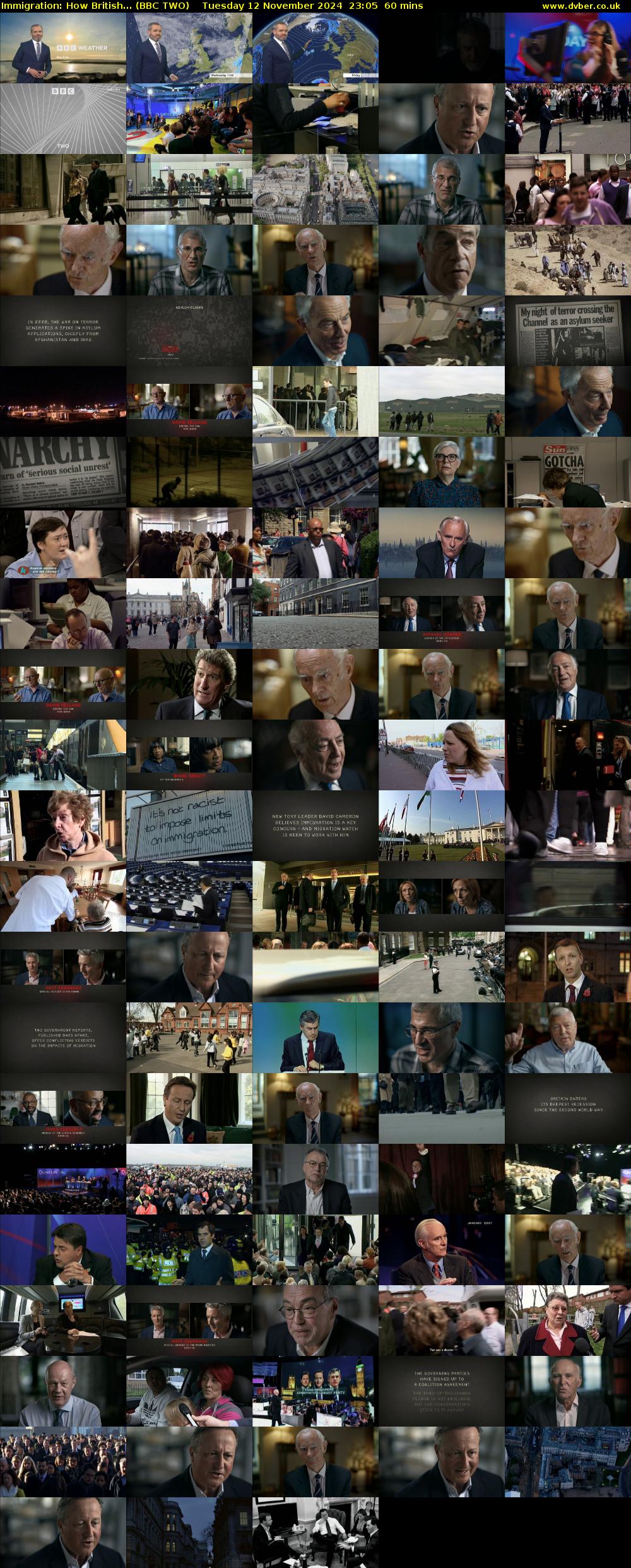 Immigration: How British... (BBC TWO) Tuesday 12 November 2024 23:05 - 00:05