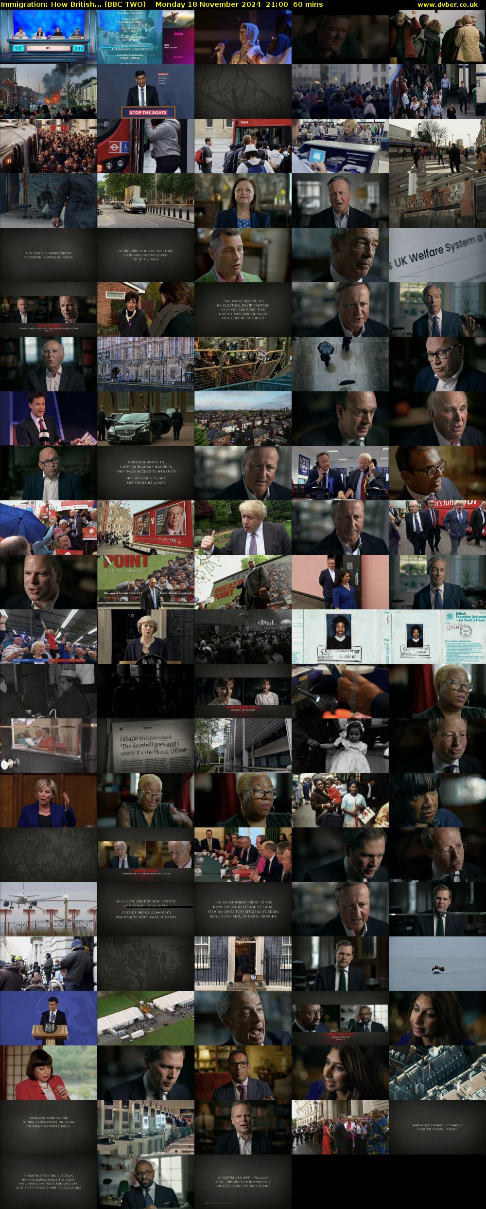 Immigration: How British... (BBC TWO) Monday 18 November 2024 21:00 - 22:00