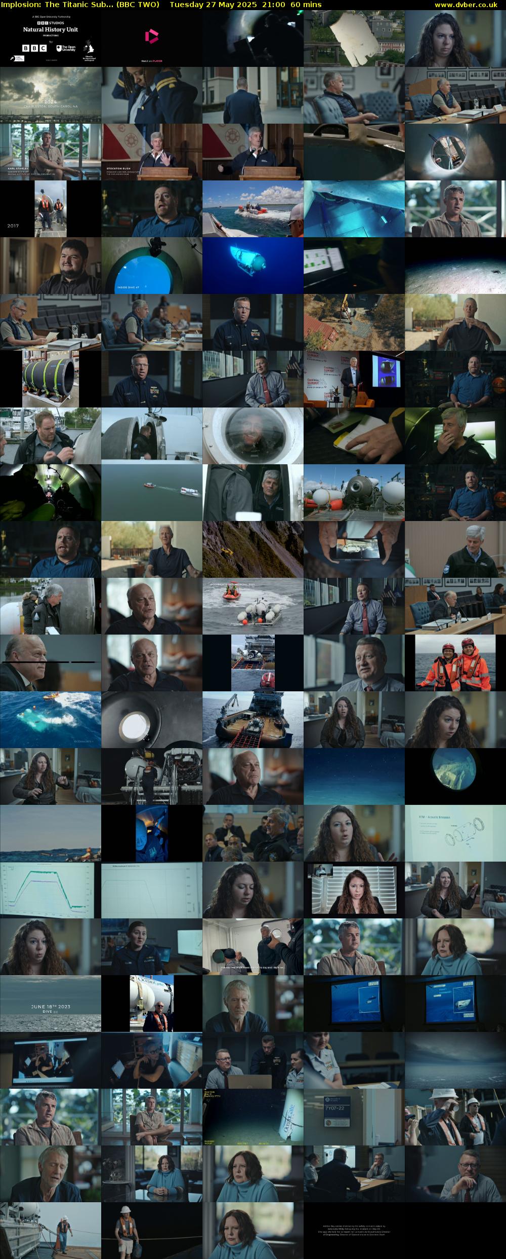 Implosion: The Titanic Sub... (BBC TWO) Tuesday 27 May 2025 21:00 - 22:00