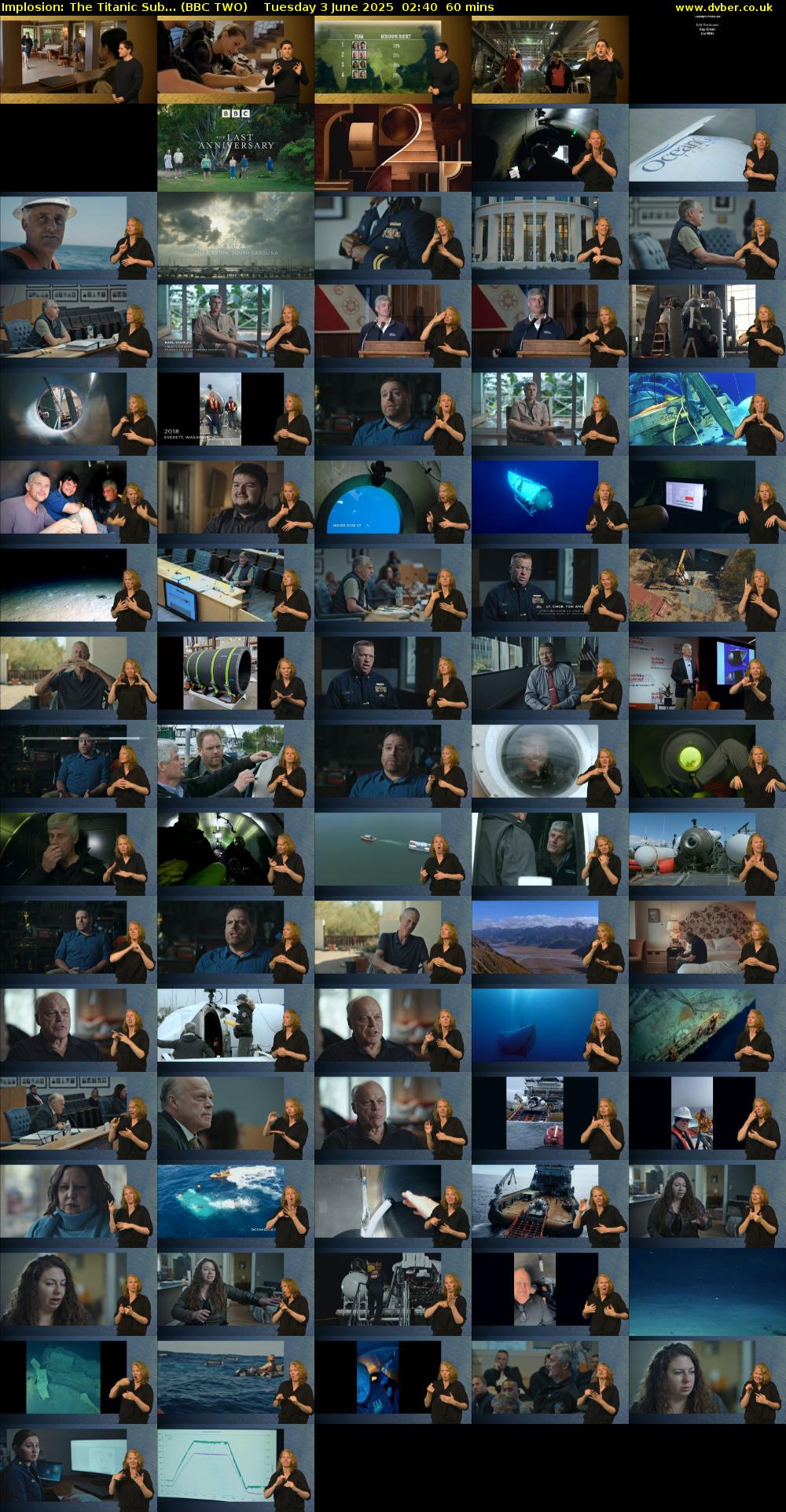 Implosion: The Titanic Sub... (BBC TWO) Tuesday 3 June 2025 02:40 - 03:40