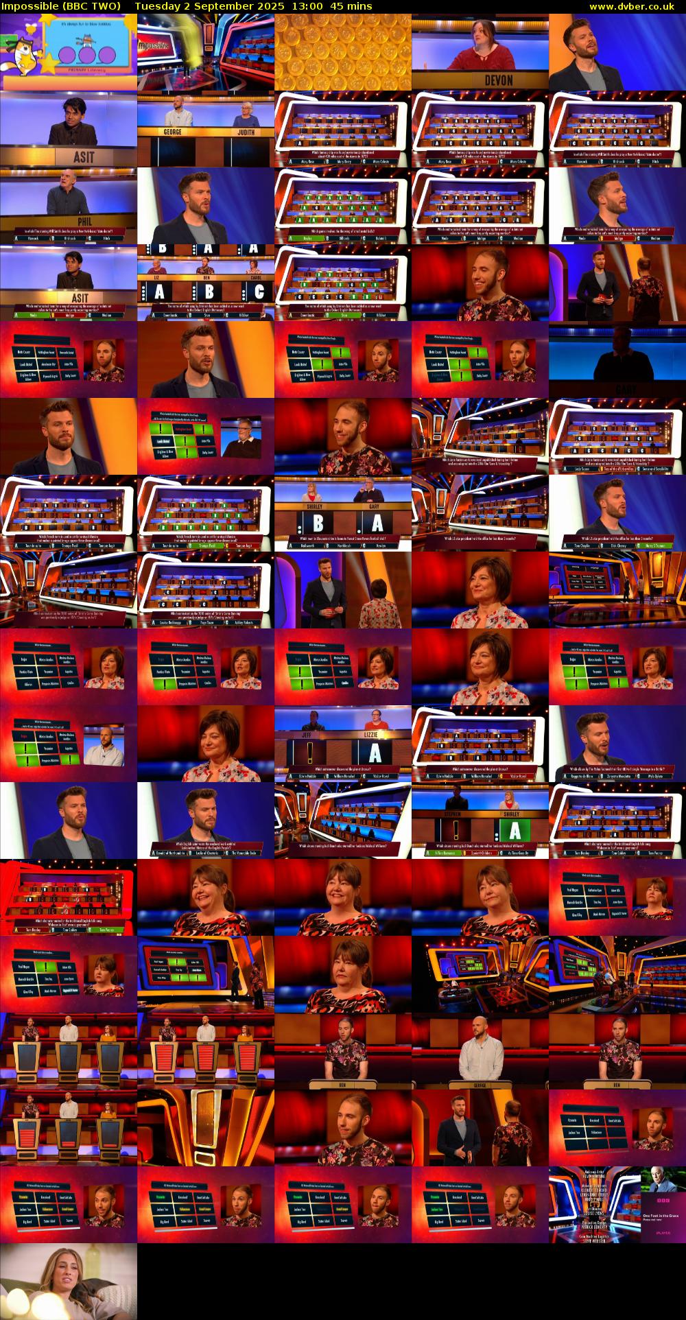 Impossible (BBC TWO) Tuesday 2 September 2025 13:00 - 13:45