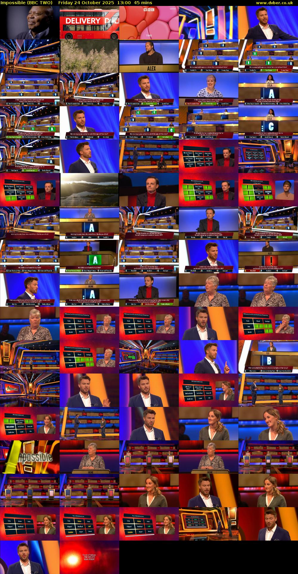 Impossible (BBC TWO) Friday 24 October 2025 13:00 - 13:45