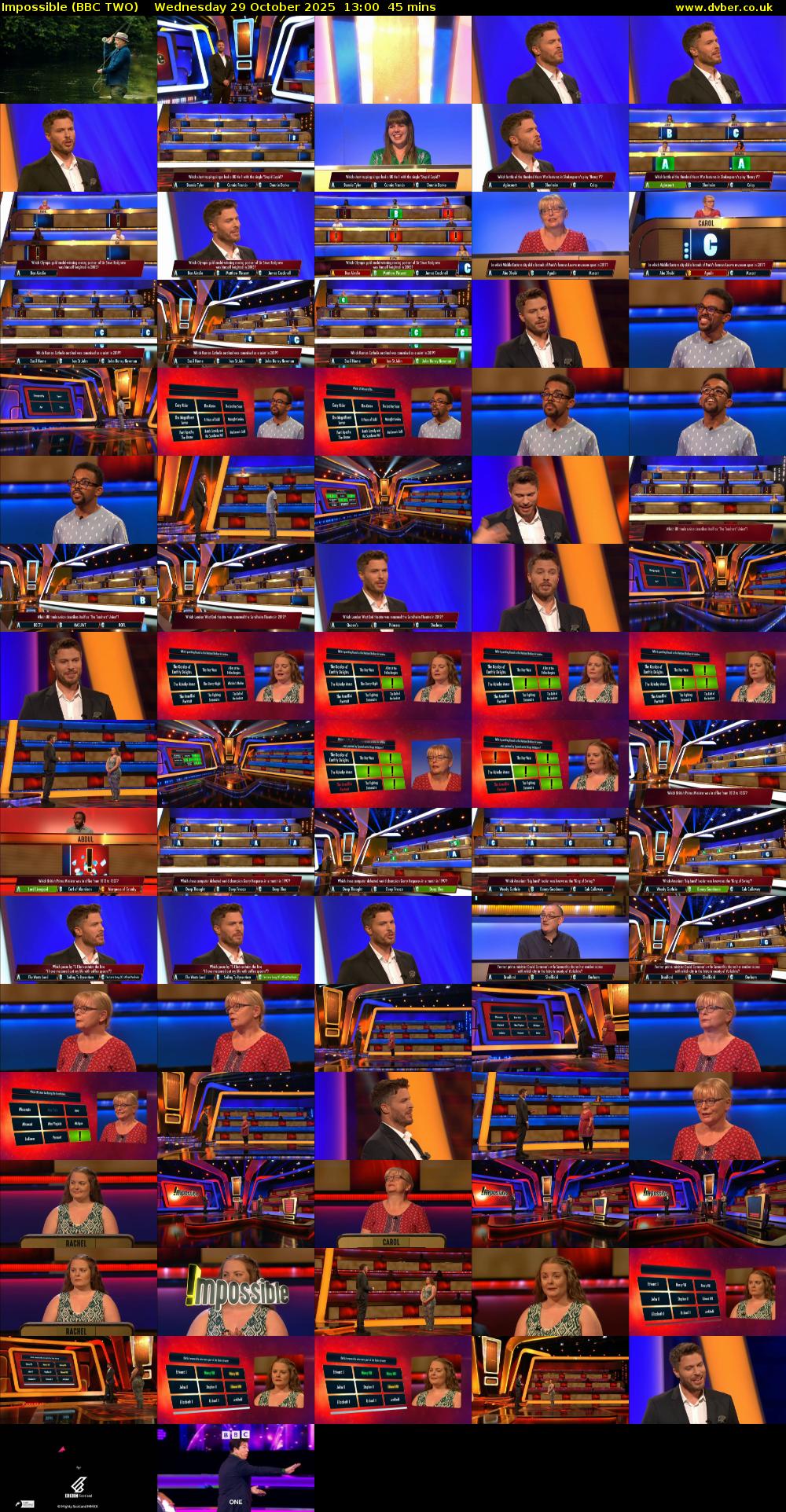 Impossible (BBC TWO) Wednesday 29 October 2025 13:00 - 13:45