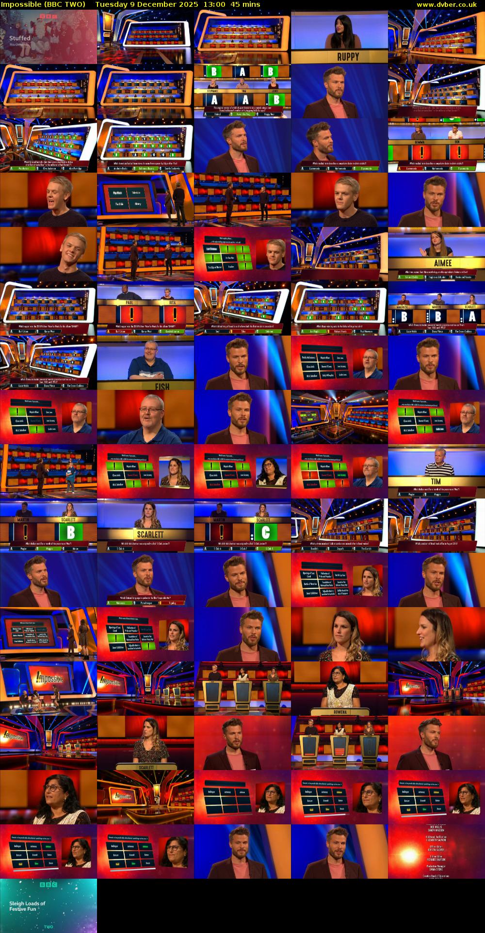 Impossible (BBC TWO) Tuesday 9 December 2025 13:00 - 13:45
