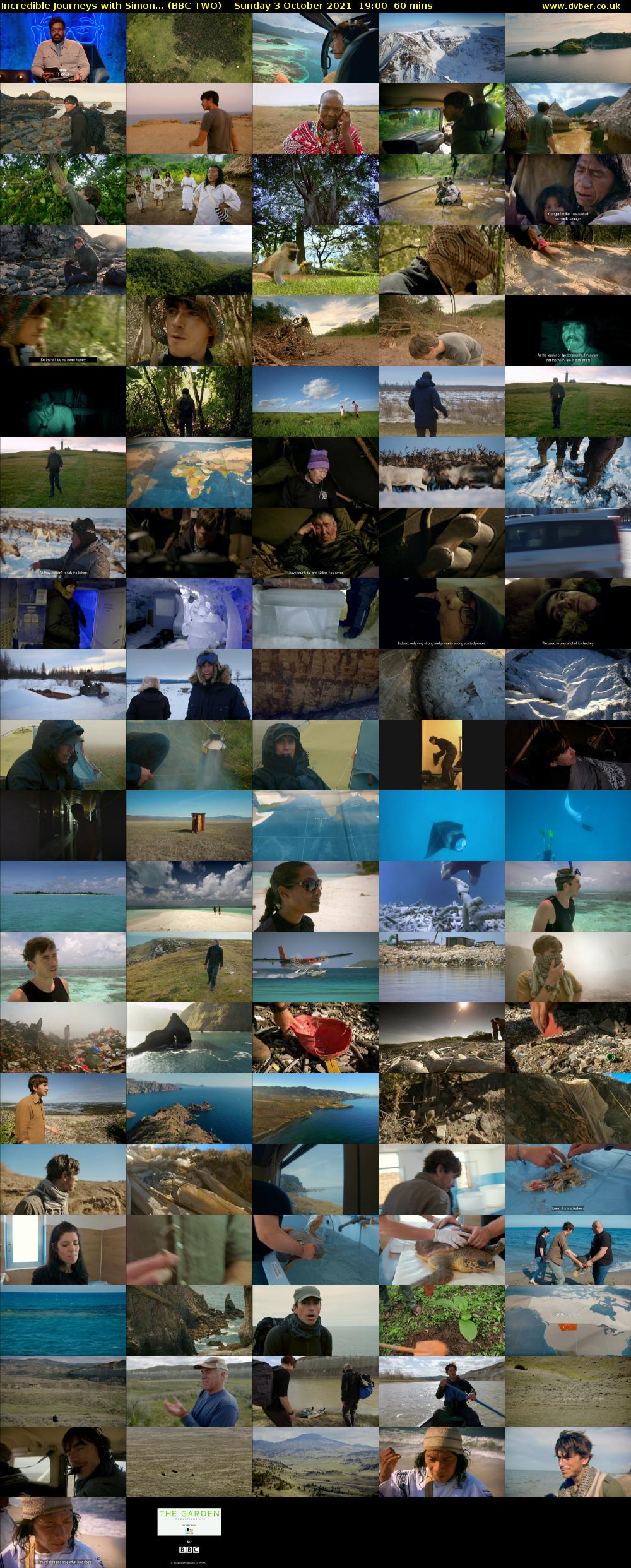 Incredible Journeys with Simon... (BBC TWO) Sunday 3 October 2021 19:00 - 20:00