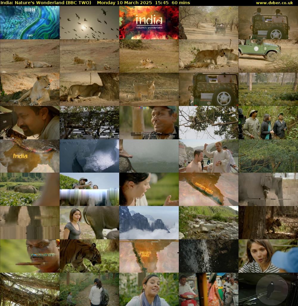 India: Nature's Wonderland (BBC TWO) Monday 10 March 2025 15:45 - 16:45
