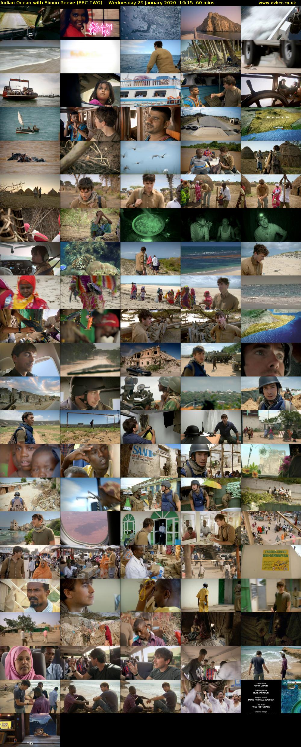 Indian Ocean with Simon Reeve (BBC TWO) Wednesday 29 January 2020 14:15 - 15:15