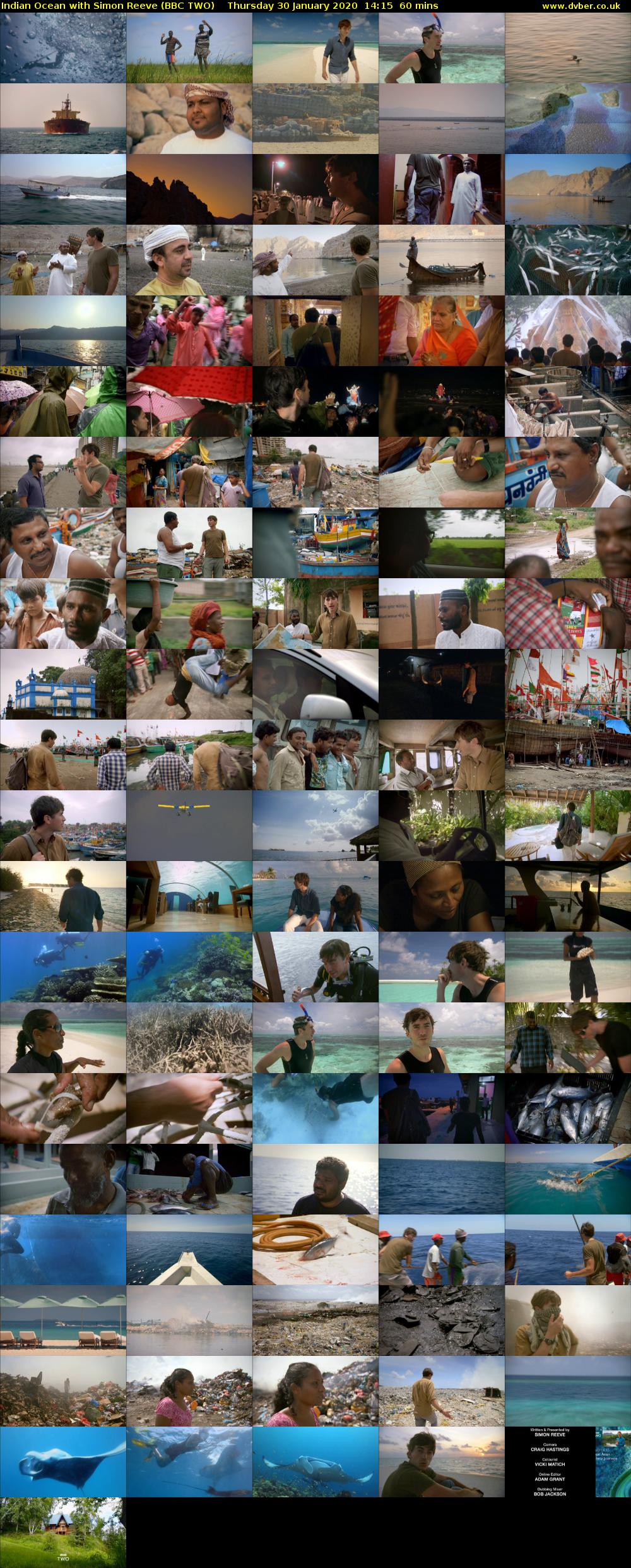 Indian Ocean with Simon Reeve (BBC TWO) Thursday 30 January 2020 14:15 - 15:15