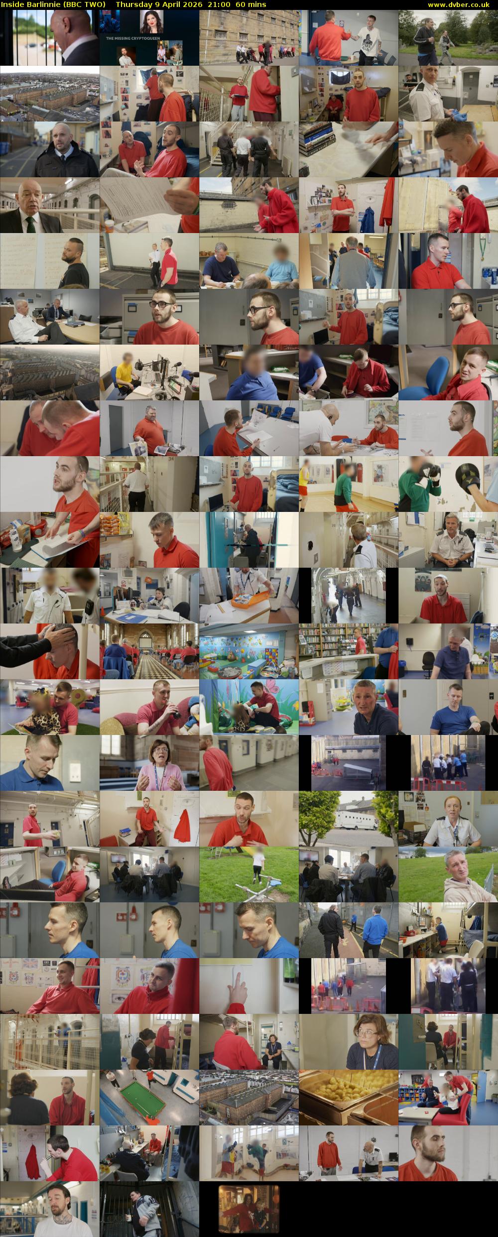 Inside Barlinnie (BBC TWO) Thursday 9 April 2026 21:00 - 22:00