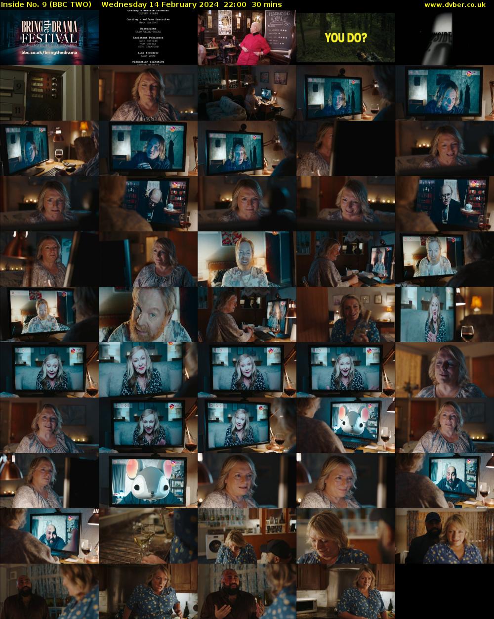 Inside No. 9 (BBC TWO) Wednesday 14 February 2024 22:00 - 22:30