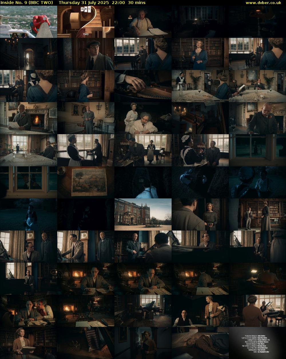 Inside No. 9 (BBC TWO) Thursday 31 July 2025 22:00 - 22:30