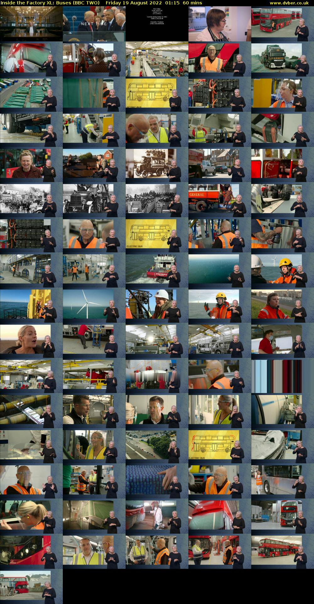Inside the Factory XL: Buses (BBC TWO) Friday 19 August 2022 01:15 - 02:15