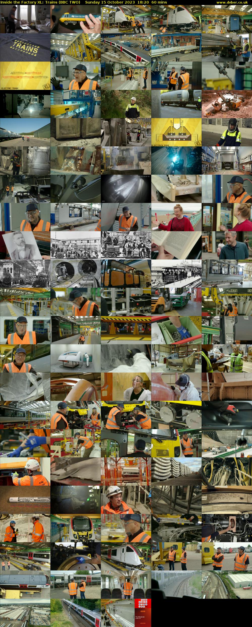 Inside the Factory XL: Trains (BBC TWO) Sunday 15 October 2023 18:20 - 19:20