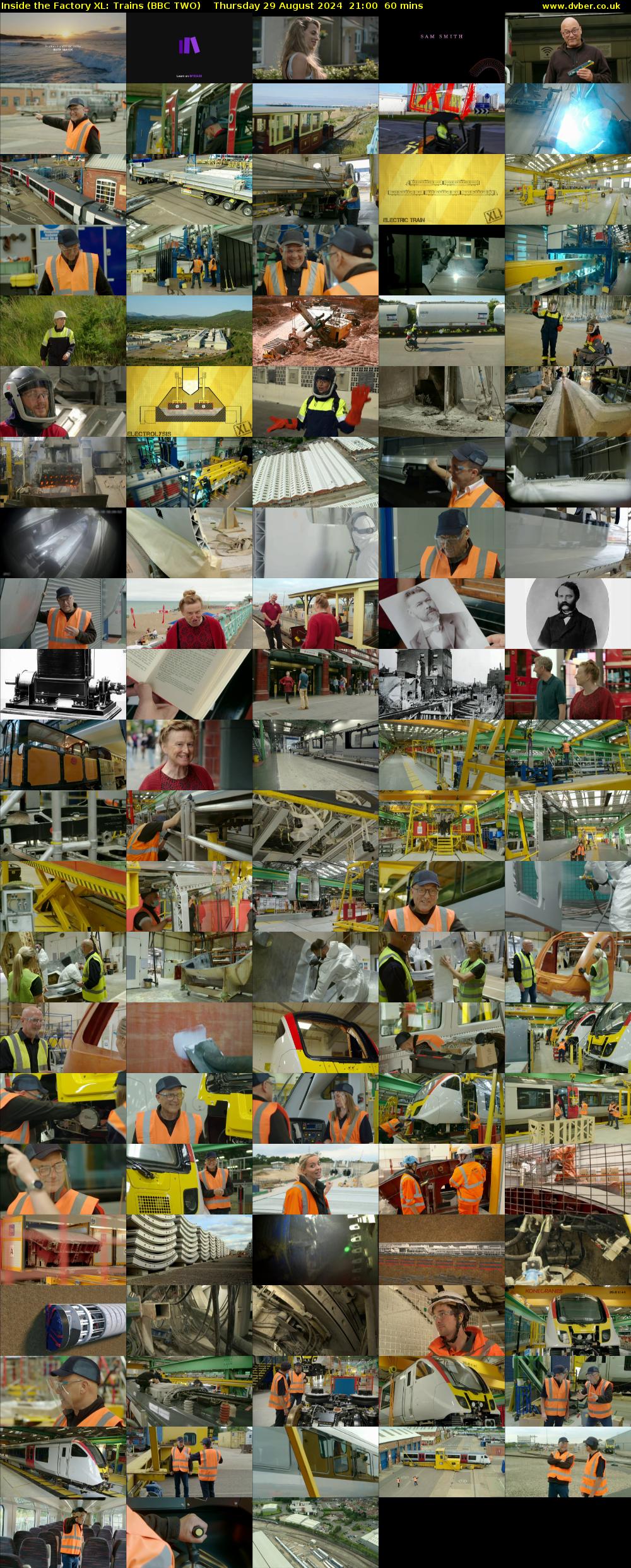Inside the Factory XL: Trains (BBC TWO) Thursday 29 August 2024 21:00 - 22:00