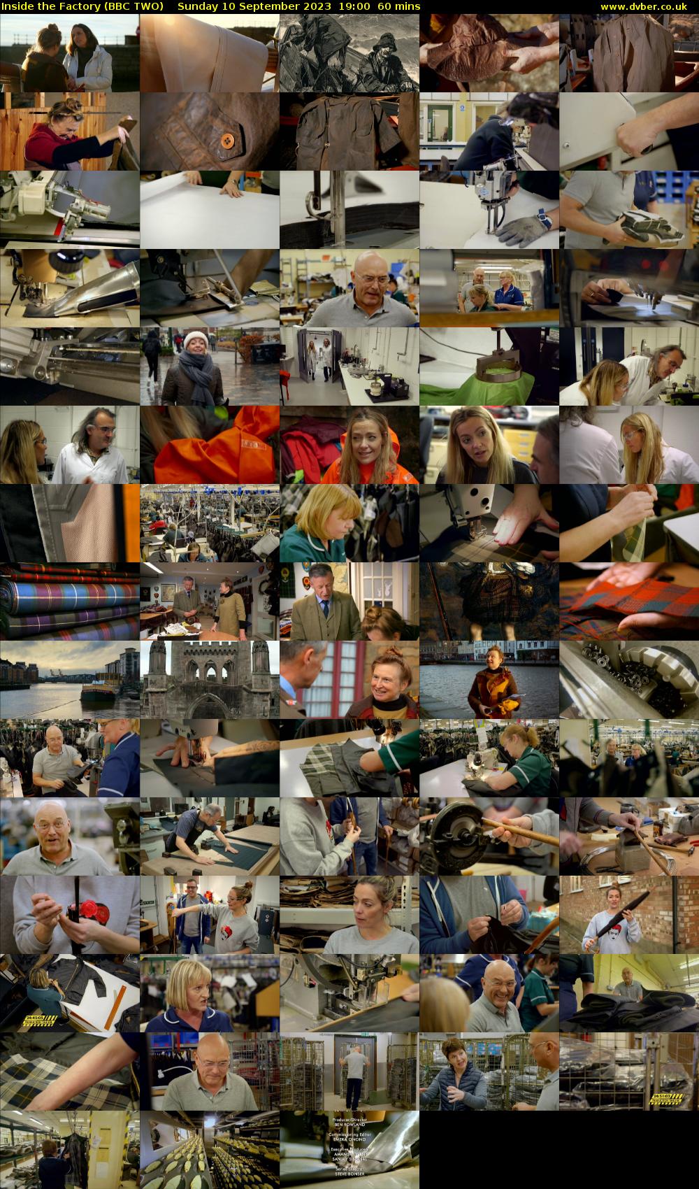 Inside the Factory (BBC TWO) Sunday 10 September 2023 19:00 - 20:00