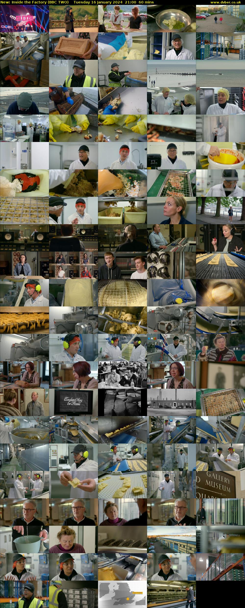 Inside the Factory (BBC TWO) Tuesday 16 January 2024 21:00 - 22:00