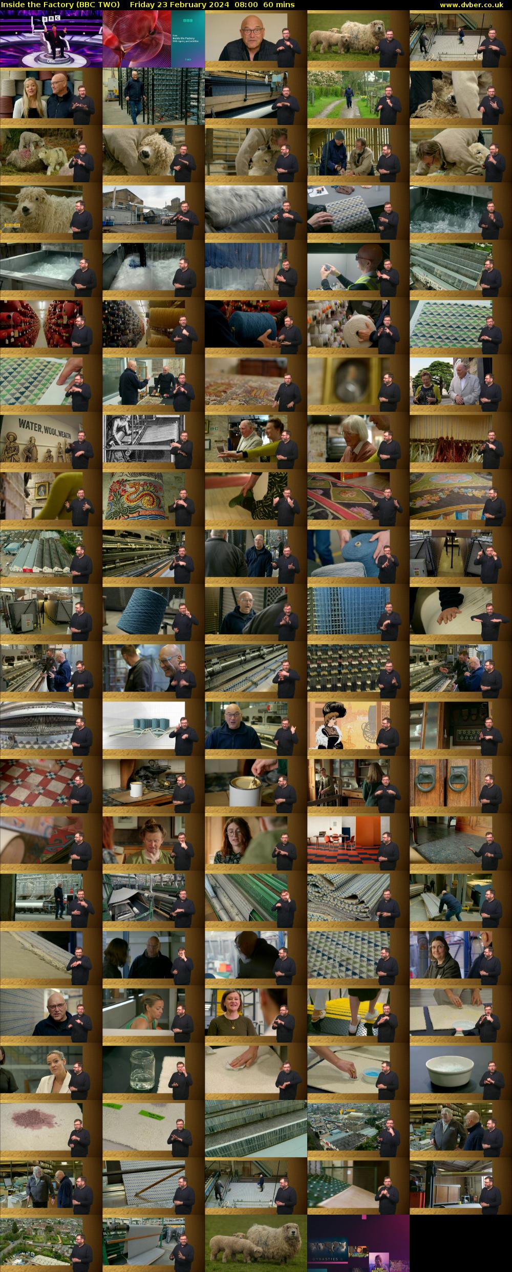 Inside the Factory (BBC TWO) Friday 23 February 2024 08:00 - 09:00