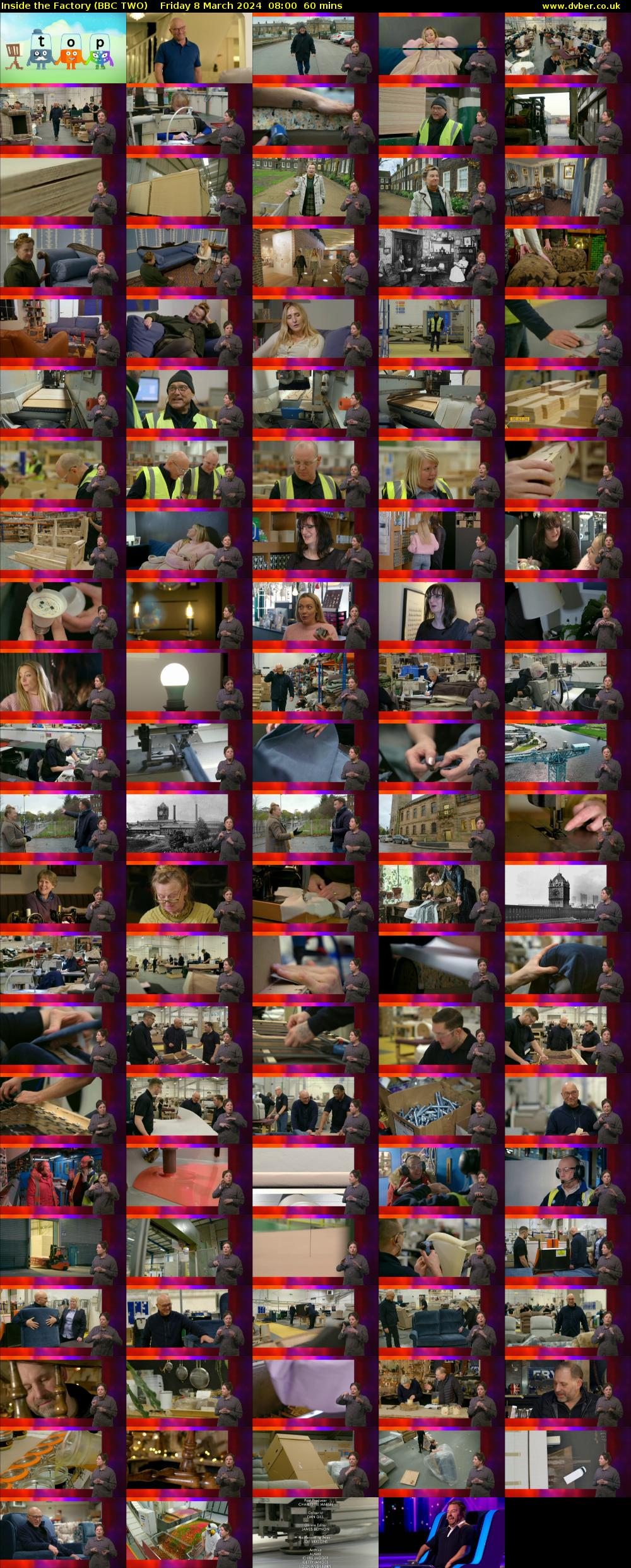 Inside the Factory (BBC TWO) Friday 8 March 2024 08:00 - 09:00